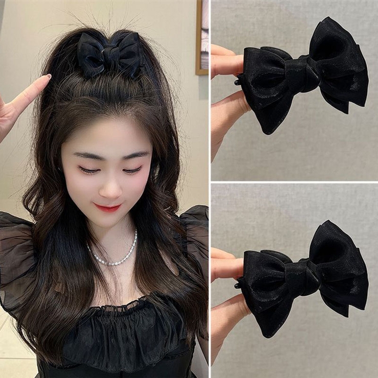 リボンバレッタ ダブル 清楚 | shoppinggo | 詳細画像4 