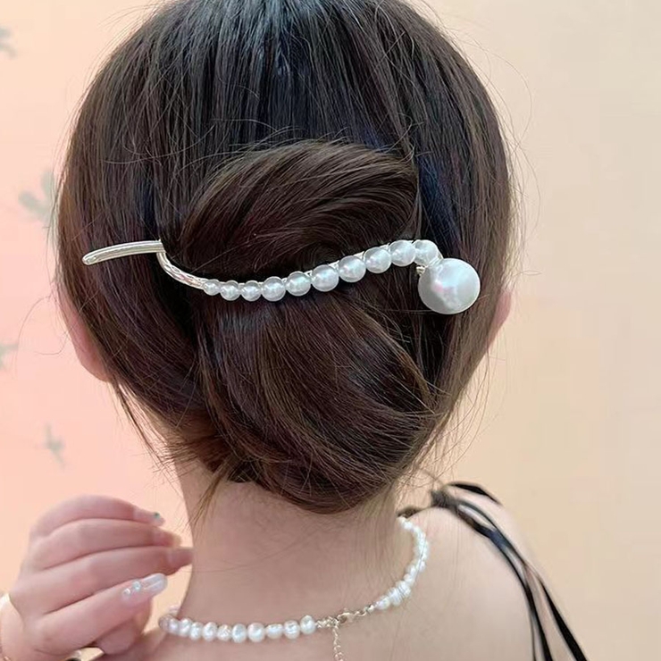 キラキラヘアピン クリップ 花 | shoppinggo | 詳細画像2 