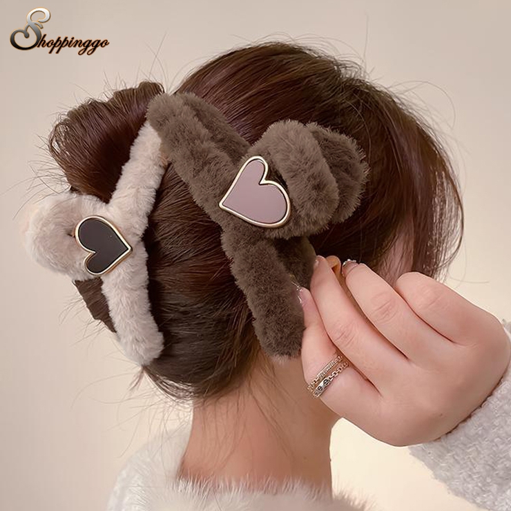 ヘアクリップ ハート バンスクリップ | shoppinggo | 詳細画像1 
