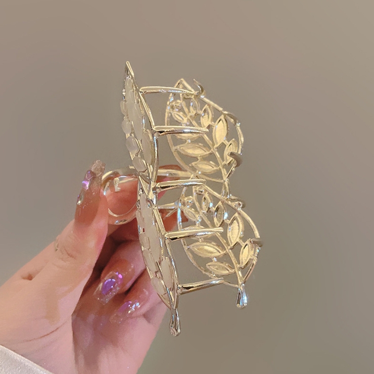 バンスクリップ 葉っぱデザイン ヘアクリップ | shoppinggo | 詳細画像3 