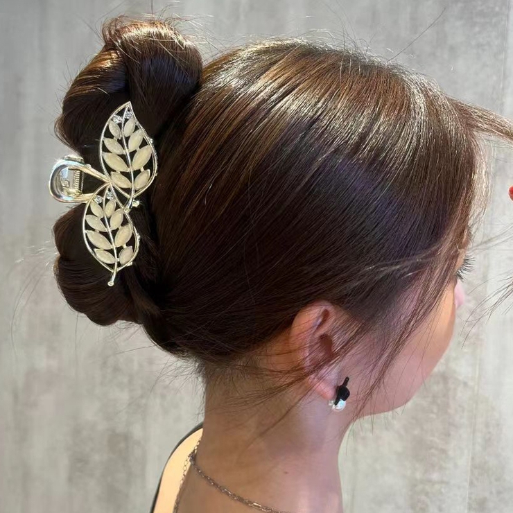 ヘアクリップ 専用ページ バンスクリップ 葉っぱデザイン ヘアクリップ[品番：JRKW0005096