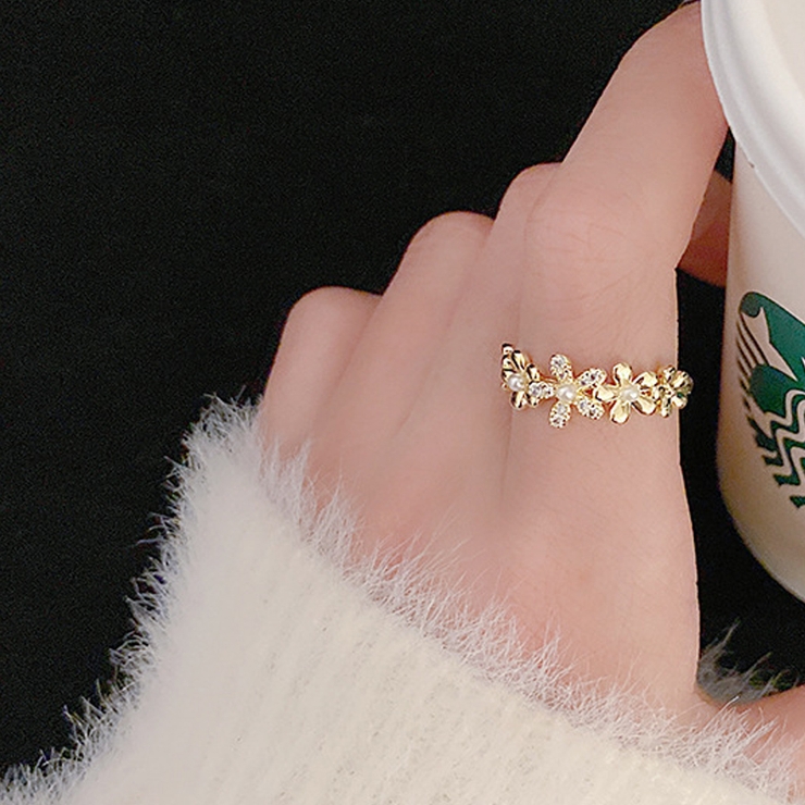 指輪 花 パール | shoppinggo | 詳細画像8 