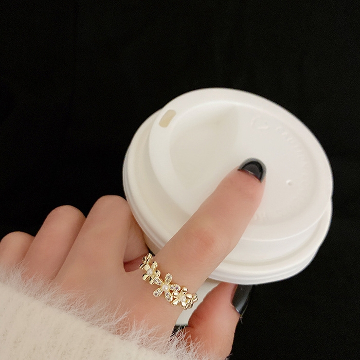 指輪 花 パール | shoppinggo | 詳細画像9 