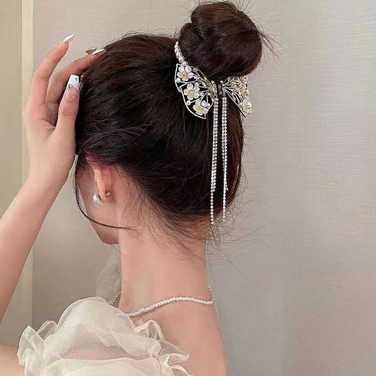 ヘアクリップ はな ゆらゆらチェーン付き | shoppinggo | 詳細画像4 