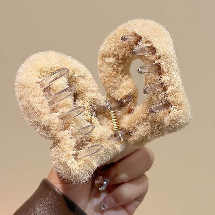 ヘアクリップ ハート ファー | shoppinggo | 詳細画像7 