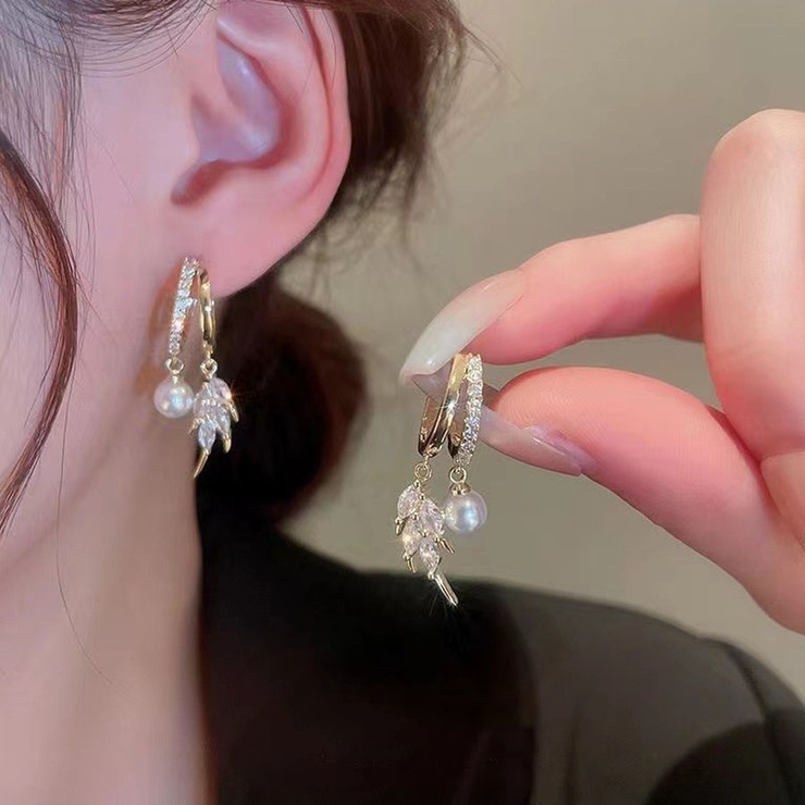 ゴールド | フープピアス パール リングピアス | shoppinggo