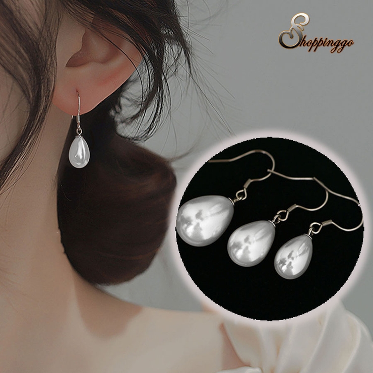 パールピアス フックピアス 揺れる | shoppinggo | 詳細画像1 