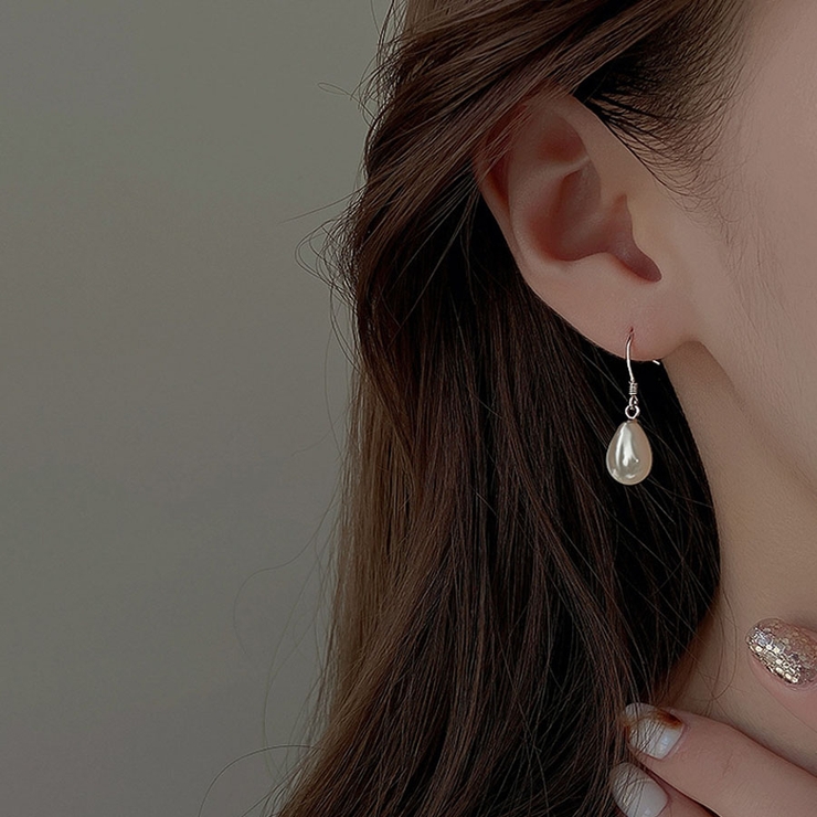 パールピアス フックピアス 揺れる | shoppinggo | 詳細画像7 