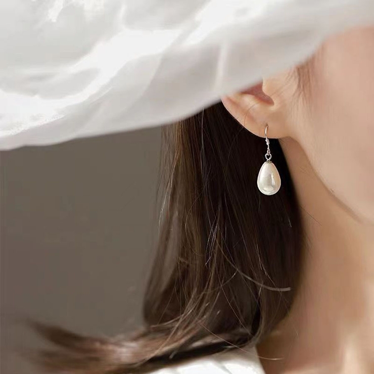 パールピアス フックピアス 揺れる | shoppinggo | 詳細画像9 
