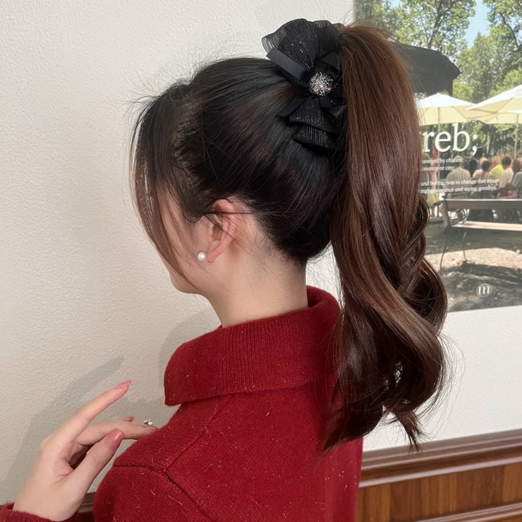 リボンバレッタ 大きい リボンヘアアクセサリー | shoppinggo | 詳細画像8 