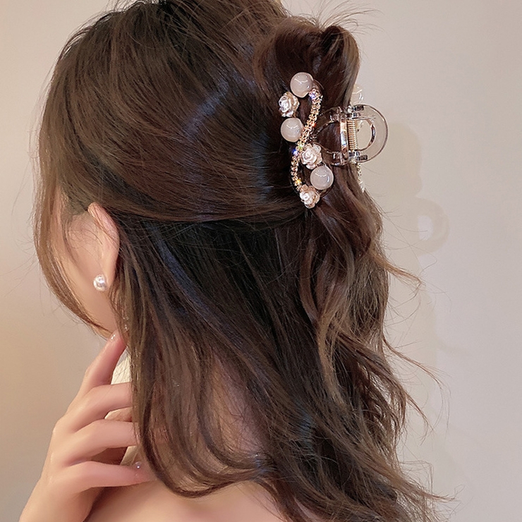 バンスクリップ 花 ヘアクリップ[品番：JRKW0005161]｜shoppinggo 