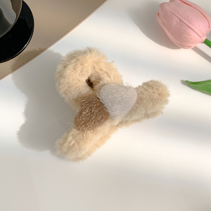 ベージュ | ヘアクリップ ハート バンスクリップ | shoppinggo