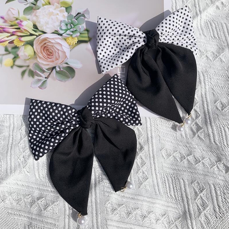 リボンバレッタ パールヘアクリップ 清楚 | shoppinggo | 詳細画像7 