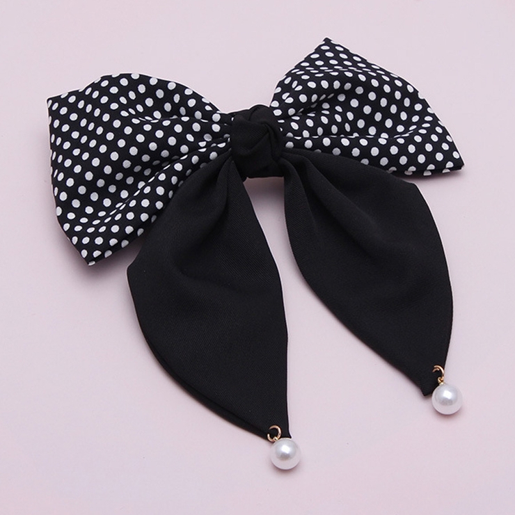 リボンバレッタ パールヘアクリップ 清楚 | shoppinggo | 詳細画像9 