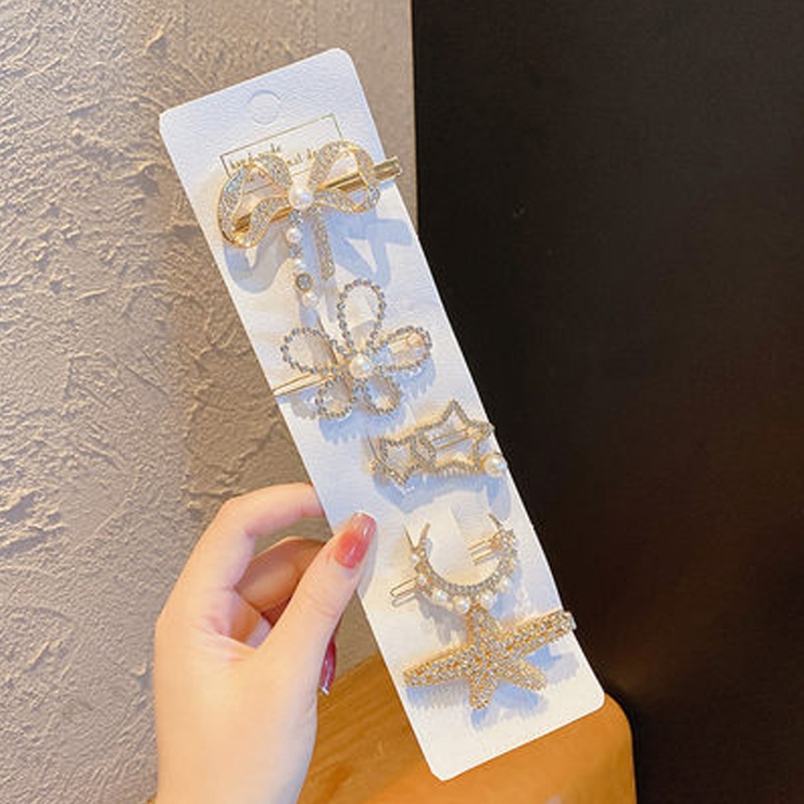 ヘアピンセット 5点セット パール | shoppinggo | 詳細画像2 