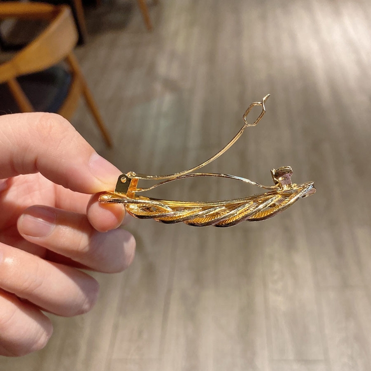 バレッタ ゴールドチェーン ヘアクリップ | shoppinggo | 詳細画像4 