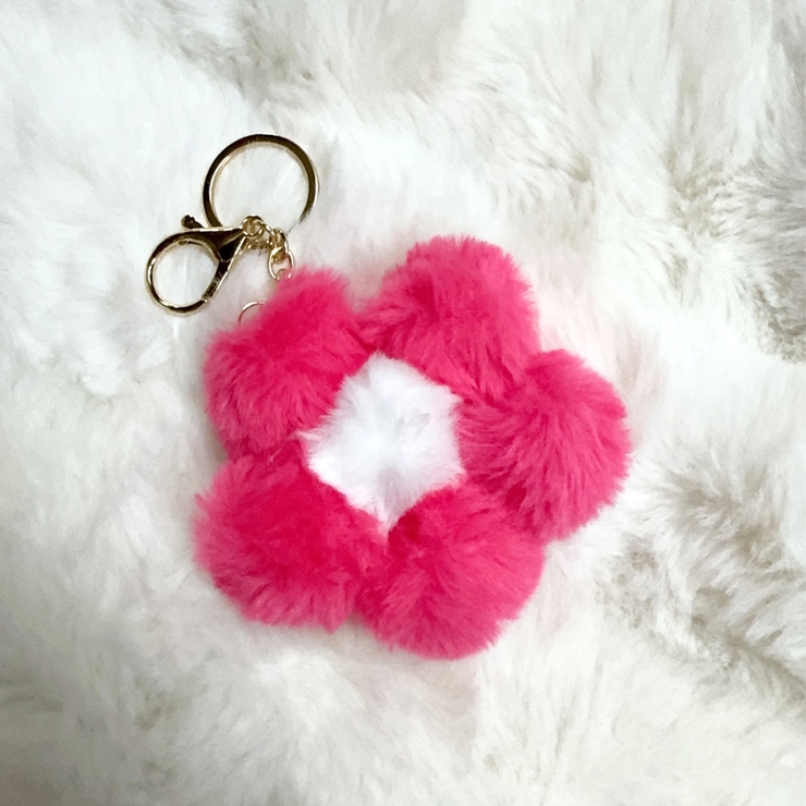 ホットピンク | ファーチャーム はな ふわふわ | shoppinggo