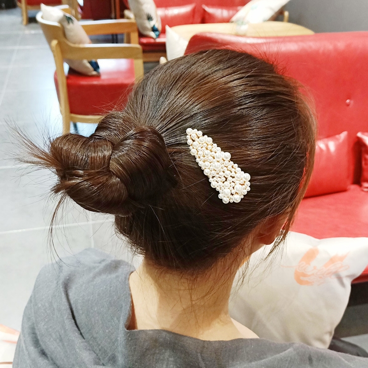 A03 | ヘアピン パールビーズヘアピン パッチン留め | shoppinggo