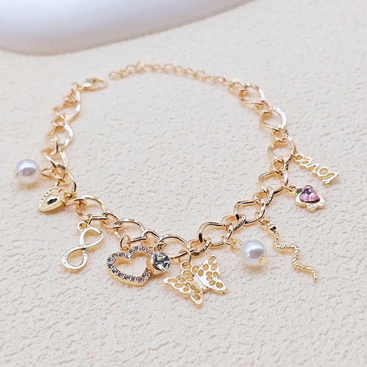 ブレスレット パール ハート | shoppinggo | 詳細画像3 