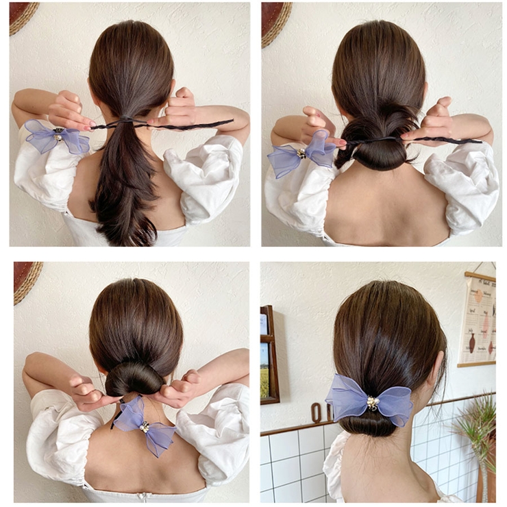 お団子ヘア 蝶結び ヘアアレンジ | shoppinggo | 詳細画像3 