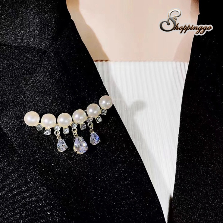 ブローチ パール 1個 | shoppinggo | 詳細画像1 