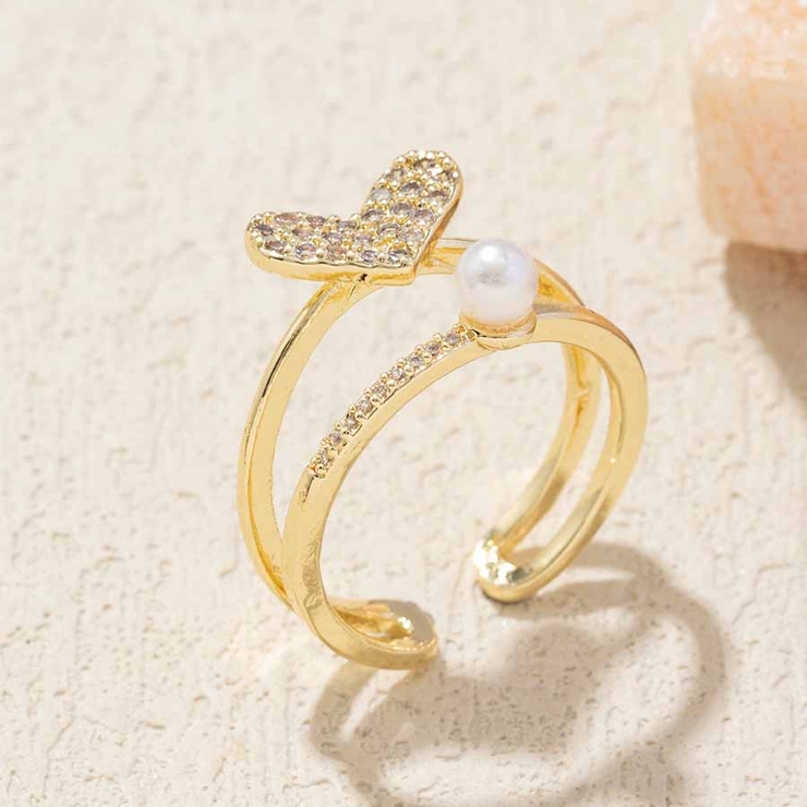 指輪 ハート パール | shoppinggo | 詳細画像2 