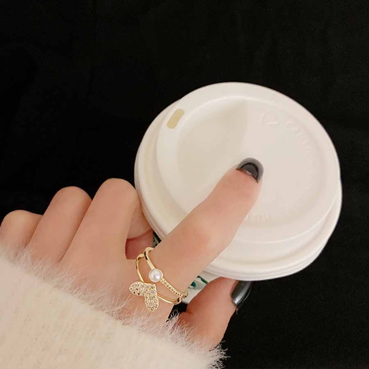 指輪 ハート パール | shoppinggo | 詳細画像4 