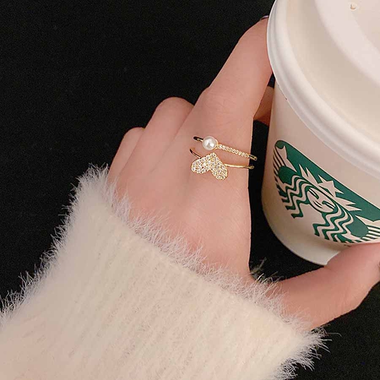 指輪 ハート パール | shoppinggo | 詳細画像5 