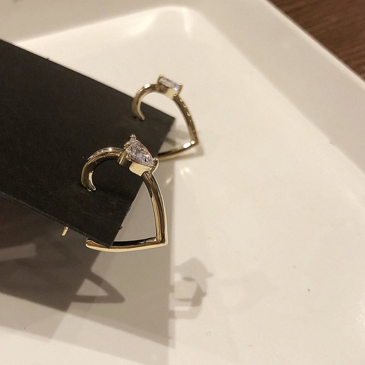 ピアス オープンハート ハート型ピアス | shoppinggo | 詳細画像5 