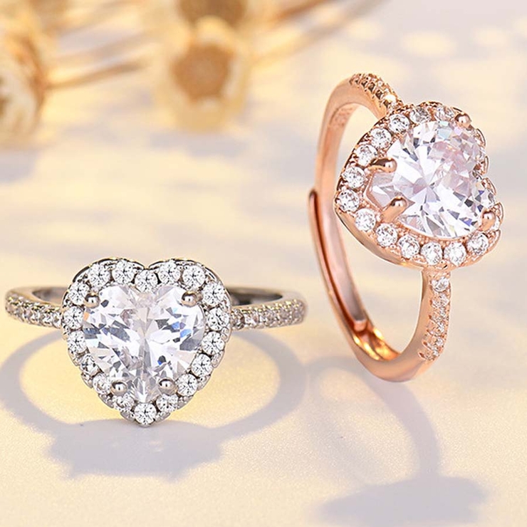 ハート指輪 オープン リング | shoppinggo | 詳細画像2 