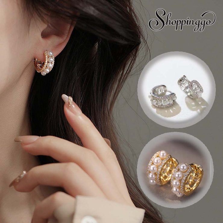 ピアス パール イヤリング | shoppinggo | 詳細画像1