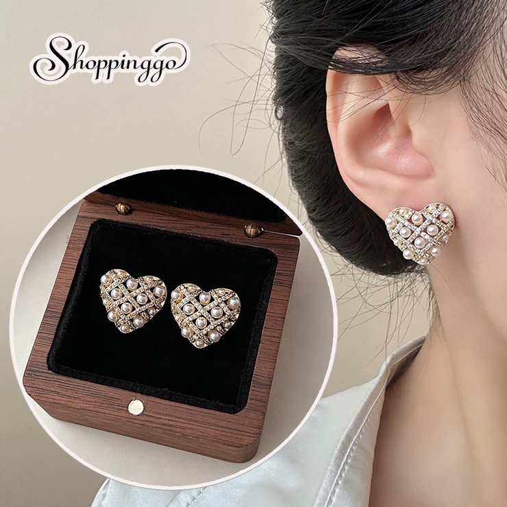 ピアス ハート キラキラ | shoppinggo | 詳細画像1 