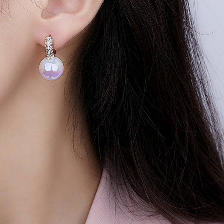 ピアス リングピアス パールピアス レディース 人気アクセサリー上品 ゴールド | shoppinggo | 詳細画像10 