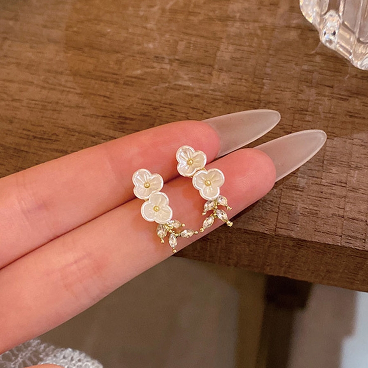 ピアス 花 ラインストーン | shoppinggo | 詳細画像6 