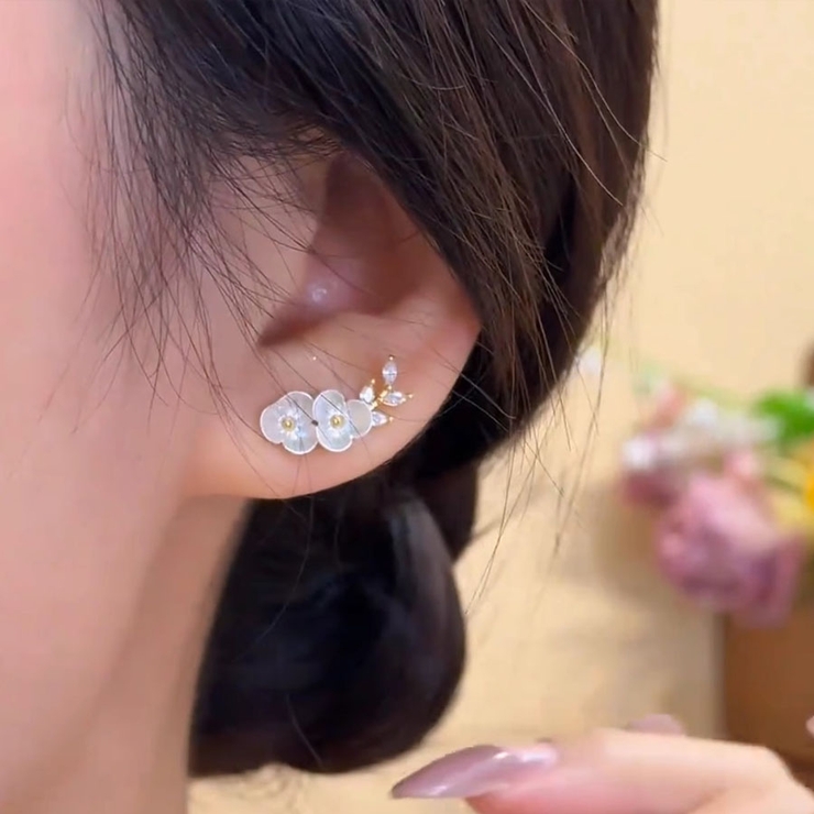 ピアス 花 ラインストーン | shoppinggo | 詳細画像7 