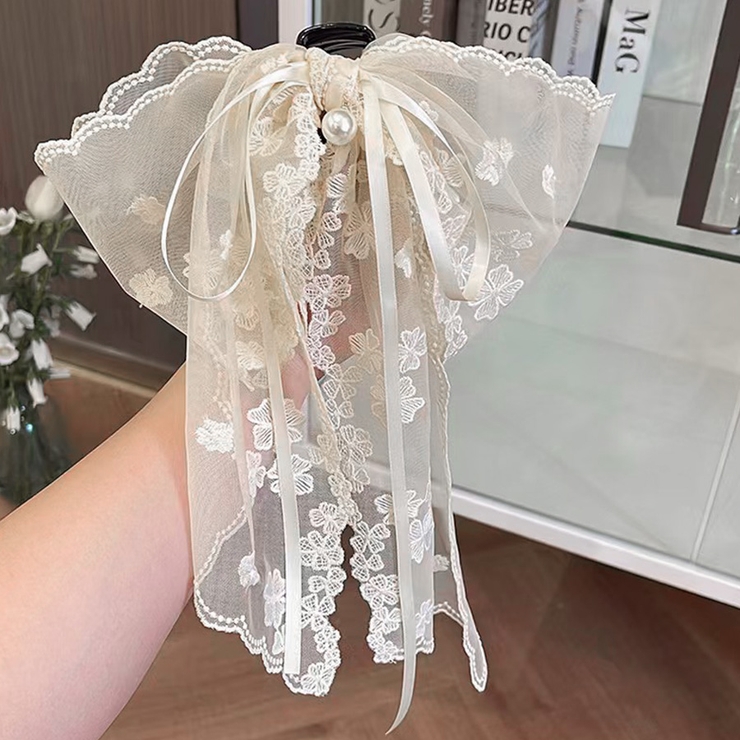 リボンバレッタ 大きい リボンヘアアクセサリー | shoppinggo | 詳細画像3 