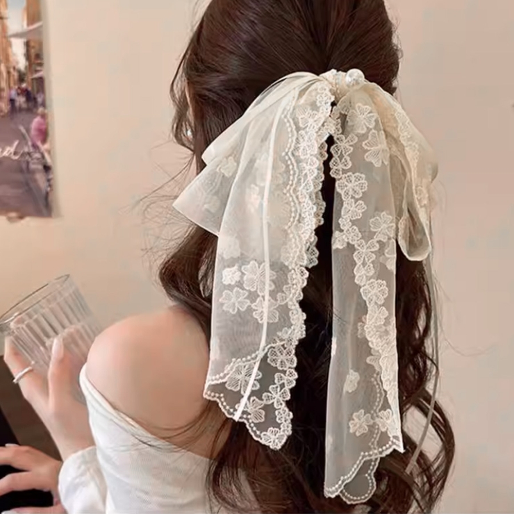リボンバレッタ 大きい リボンヘアアクセサリー | shoppinggo | 詳細画像9 