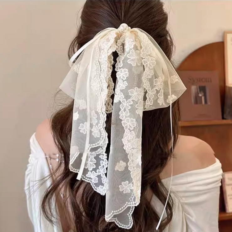 リボンバレッタ 大きい リボンヘアアクセサリー | shoppinggo | 詳細画像11 