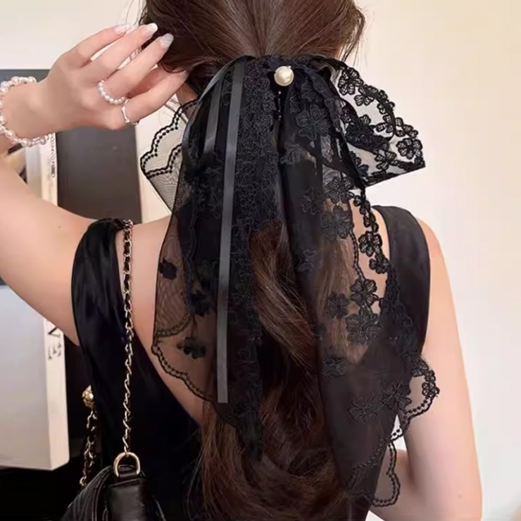 リボンバレッタ 大きい リボンヘアアクセサリー | shoppinggo | 詳細画像14 