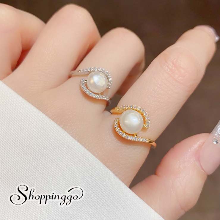 指輪 パール オープン | shoppinggo | 詳細画像1 