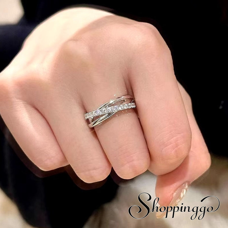 指輪 リング 多重ライン | shoppinggo | 詳細画像1 