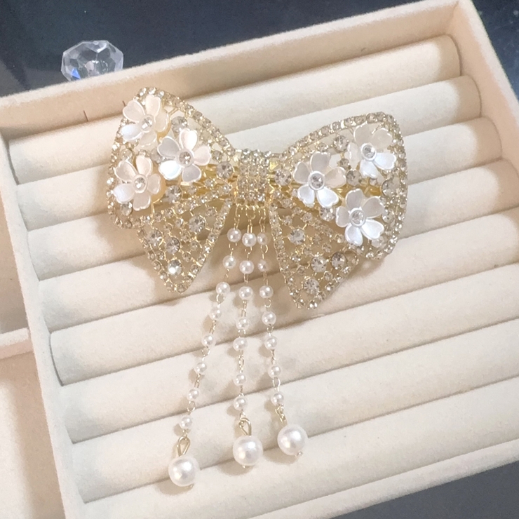 リボンバレッタ ヘアクリップ はな | shoppinggo | 詳細画像4 