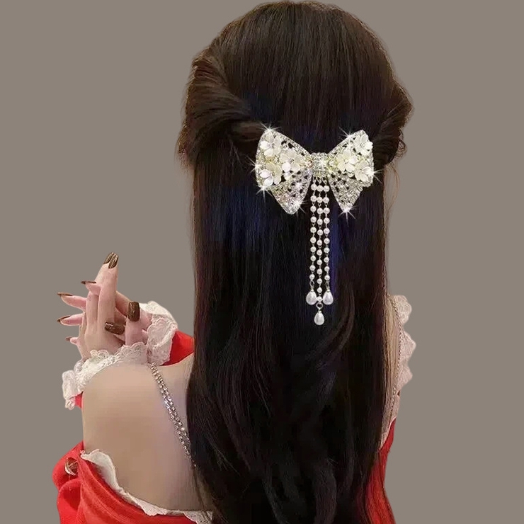リボンバレッタ ヘアクリップ はな | shoppinggo | 詳細画像9 