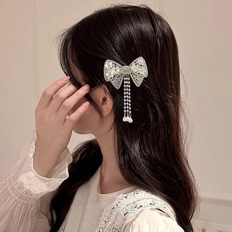 リボンバレッタ ヘアクリップ はな | shoppinggo | 詳細画像10 