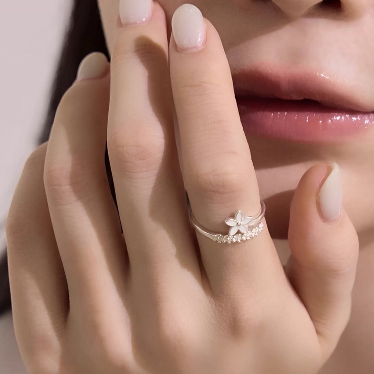 指輪 花デザイン オープンリング | shoppinggo | 詳細画像5 