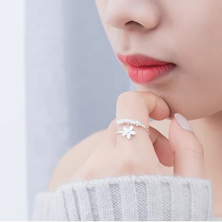 指輪 花デザイン オープンリング | shoppinggo | 詳細画像11 