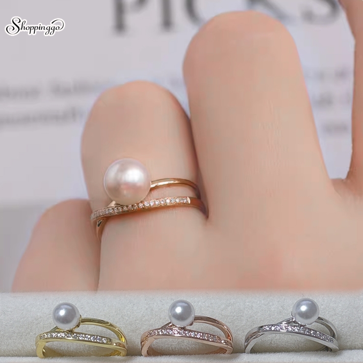 指輪 パール オープンリング | shoppinggo | 詳細画像1 