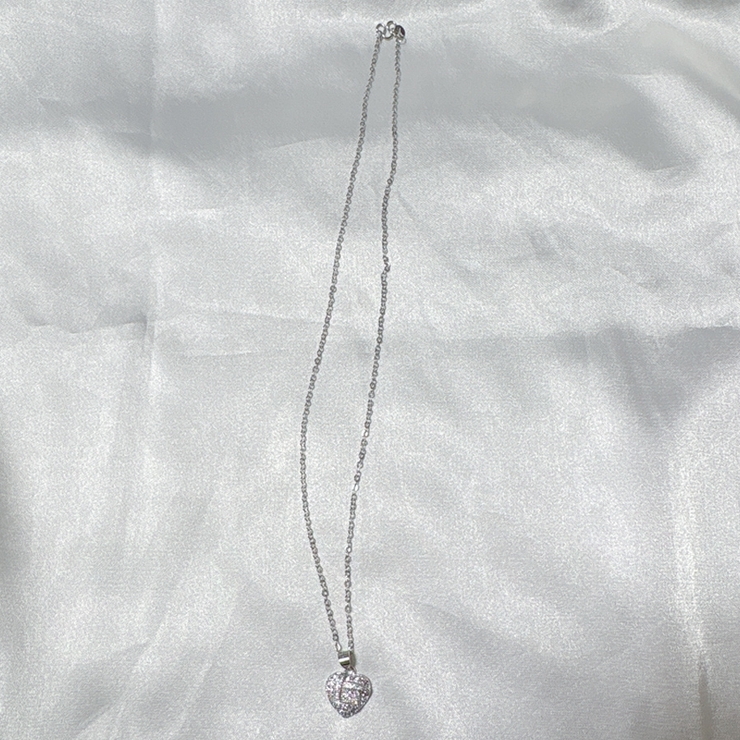 ハート ネックレス オープンハート シルバーネックレス アクセサリー 結婚式 | shoppinggo | 詳細画像3 