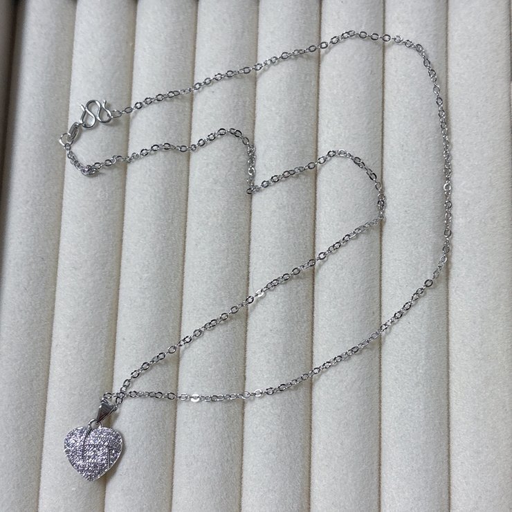 ハート ネックレス オープンハート シルバーネックレス アクセサリー 結婚式 | shoppinggo | 詳細画像4 