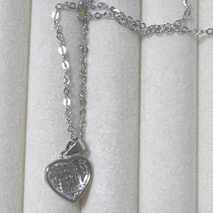 ハート ネックレス オープンハート シルバーネックレス アクセサリー 結婚式 | shoppinggo | 詳細画像6 